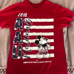 Red ESPN Disney volleyball nations T-shirt!